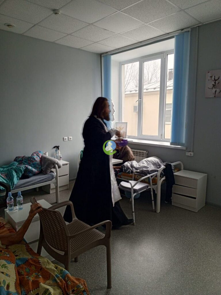 Освящаем наш пансионат «Оазис Спокойствия»
