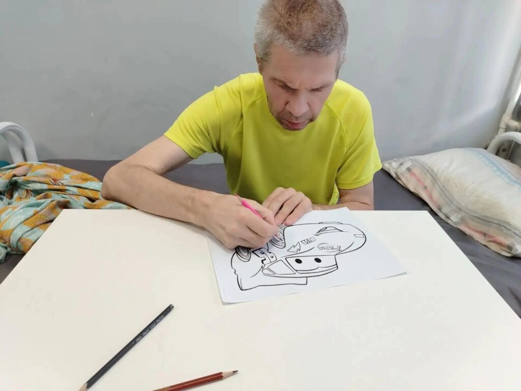 Рисование в доме престарелых